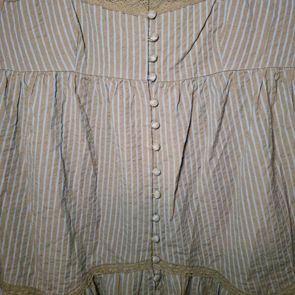 NWT Free People Alessia Mini Dress in Brown S - Picture 4 of 13